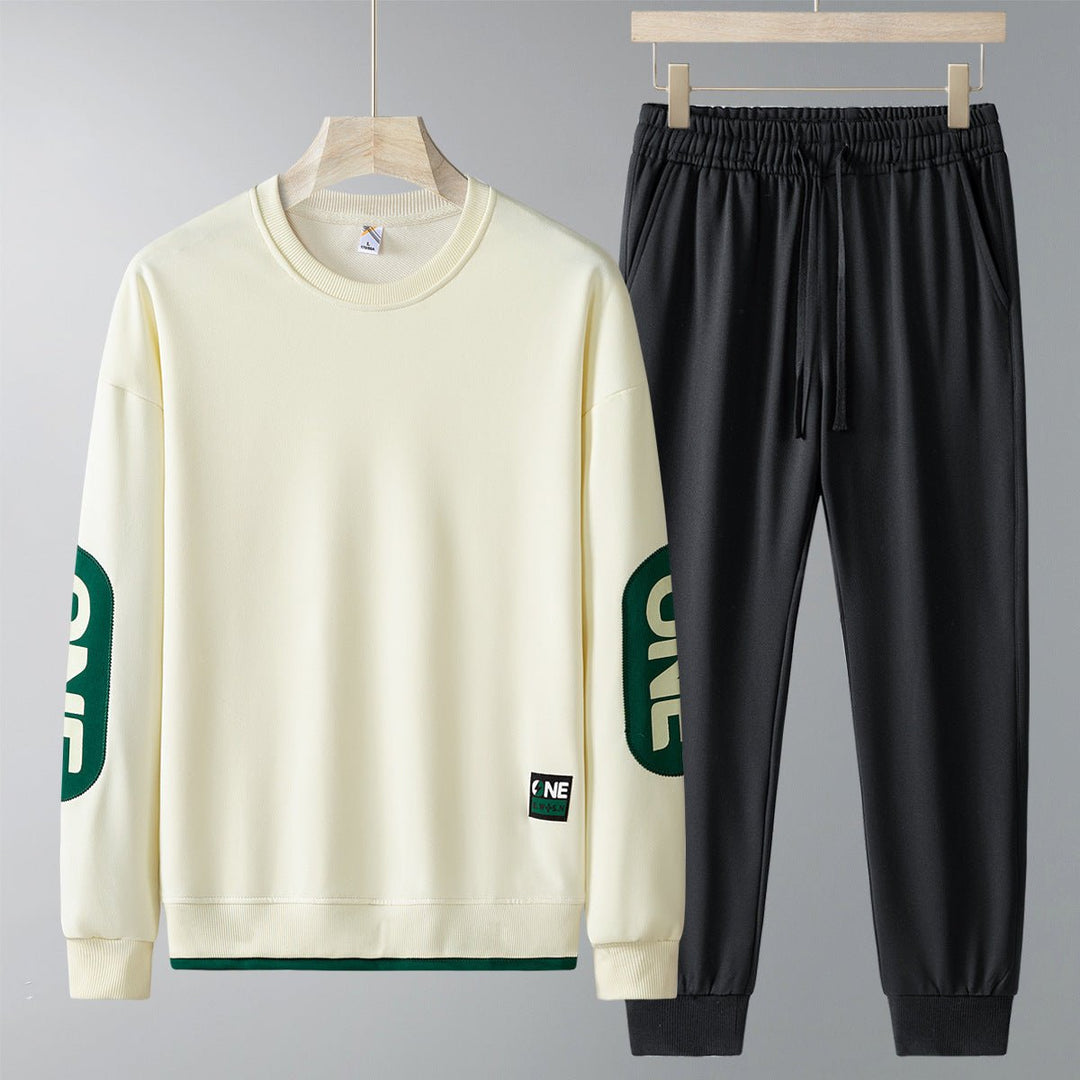 Spring And Autumn New Casual Sweatshirt Trousers Set For Men by LUXE AHMAR – Available at LUXE AHMAR