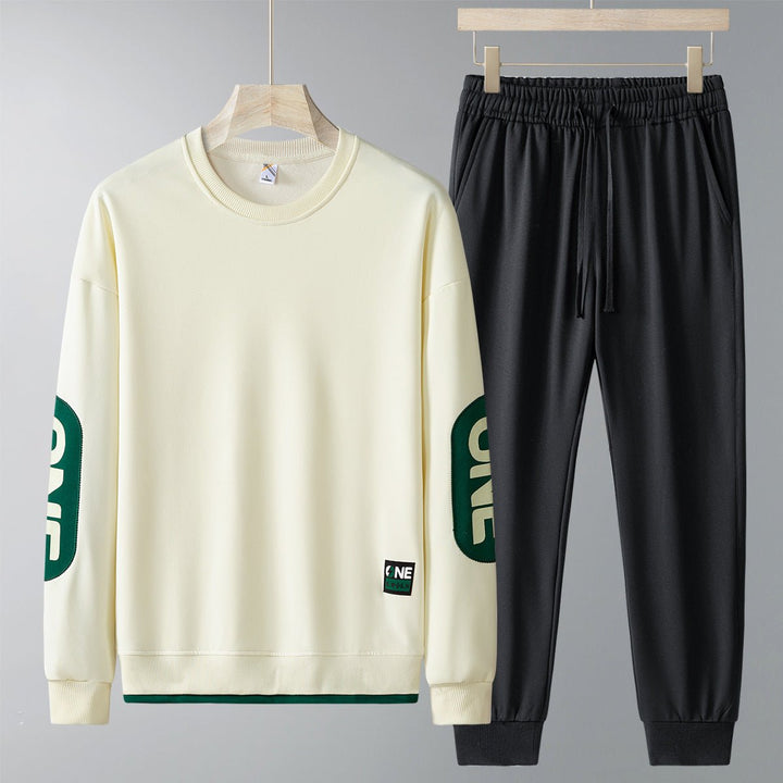 Spring And Autumn New Casual Sweatshirt Trousers Set For Men by LUXE AHMAR – Available at LUXE AHMAR