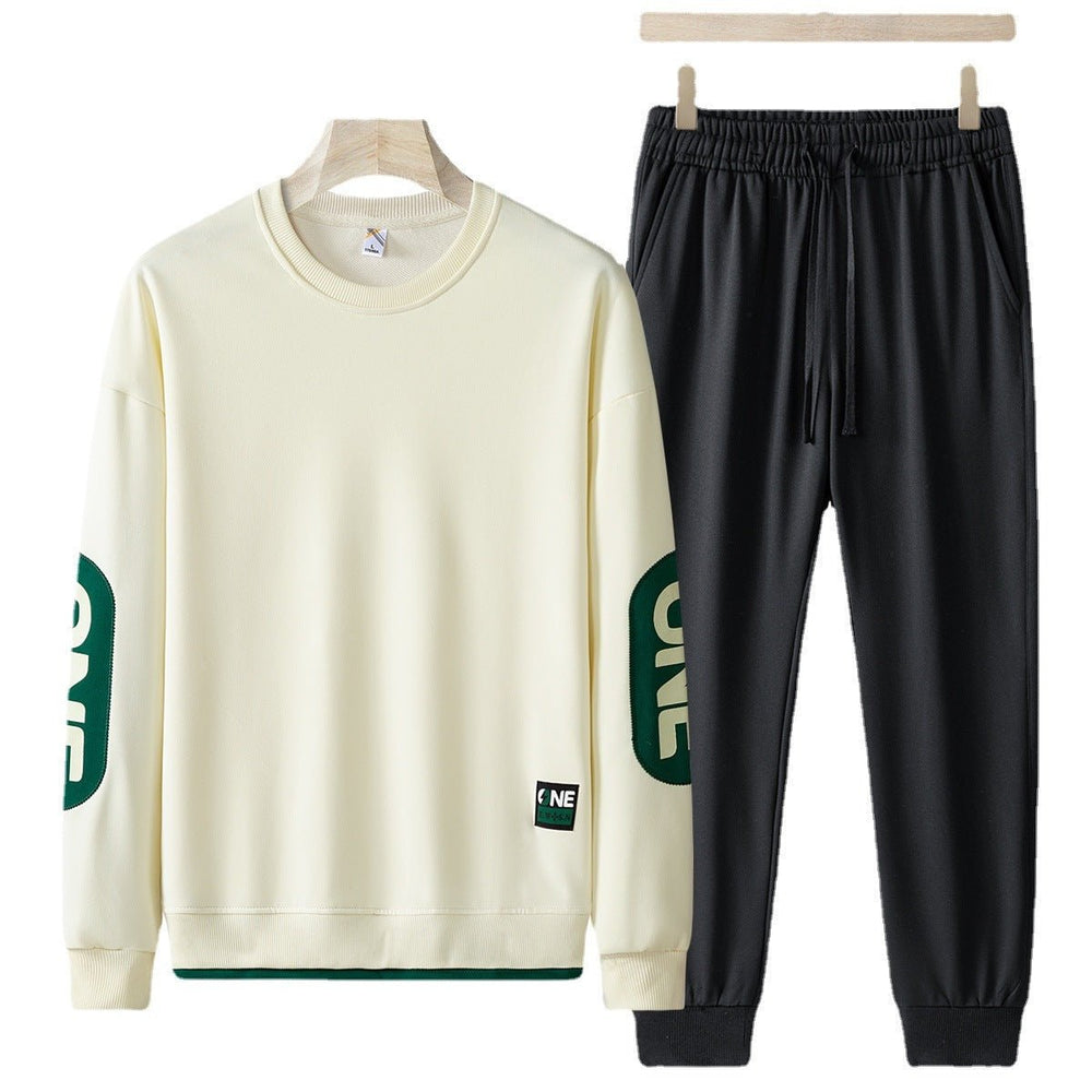Spring And Autumn New Casual Sweatshirt Trousers Set For Men by LUXE AHMAR – Available at LUXE AHMAR