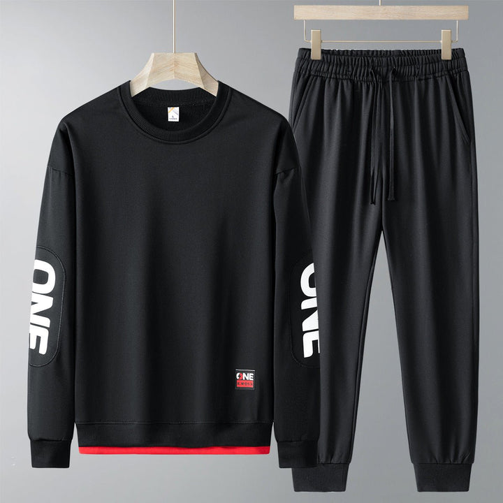 Spring And Autumn New Casual Sweatshirt Trousers Set For Men by LUXE AHMAR – Available at LUXE AHMAR