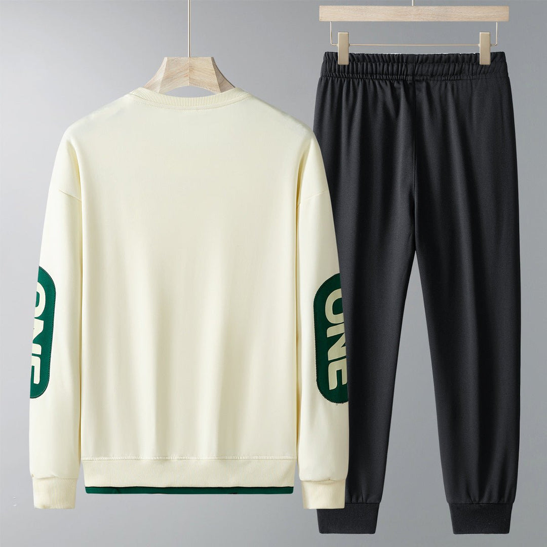 Spring And Autumn New Casual Sweatshirt Trousers Set For Men by LUXE AHMAR – Available at LUXE AHMAR