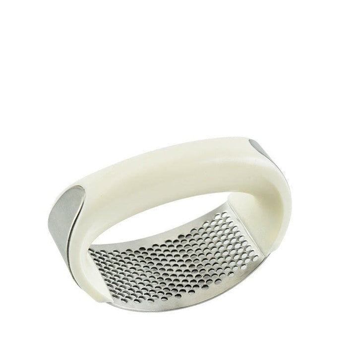 Stainless Steel Garlic Press Masher – Ergonomic Manual Garlic Crusher & Mincer Tool for Home Kitchen by LUXE AHMAR – Available at LUXE AHMAR