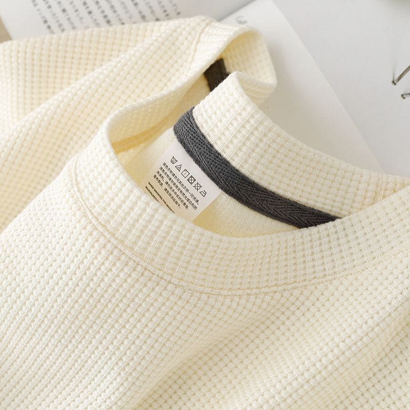 Summer Japanese Round Neck Half Sleeve Top – Loose Casual Solid Color T-Shirt for Men by LUXE AHMAR – Available at LUXE AHMAR