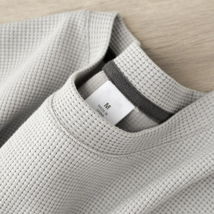 Summer Japanese Round Neck Half Sleeve Top – Loose Casual Solid Color T-Shirt for Men by LUXE AHMAR – Available at LUXE AHMAR