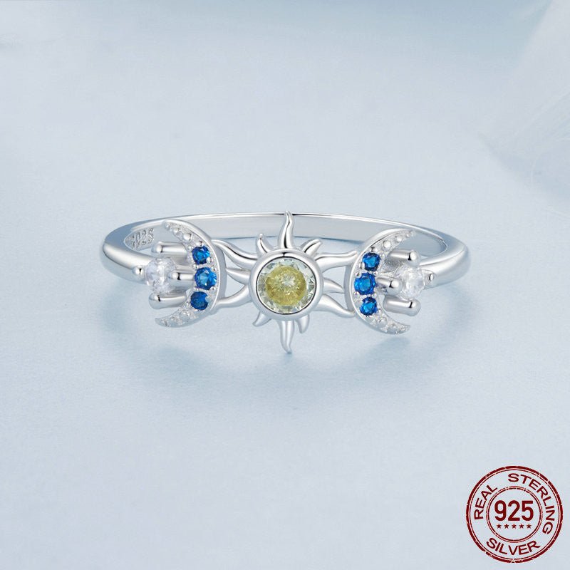 Sun And Moon Ring S925 Sterling Silver by LUXE AHMAR – Available at LUXE AHMAR