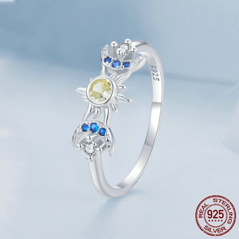 Sun And Moon Ring S925 Sterling Silver by LUXE AHMAR – Available at LUXE AHMAR