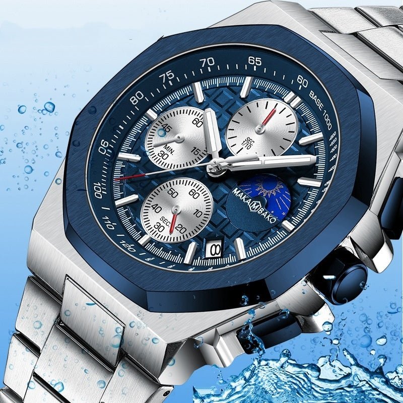 Sun Moon Star Multi - function Waterproof Watch Men by LUXE AHMAR – Available at LUXE AHMAR
