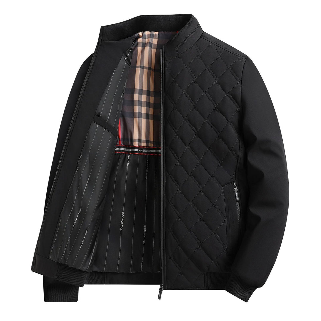 Thick Warm Middle - aged Cardigan Men's Cotton - padded Coat by LUXE AHMAR – Available at LUXE AHMAR