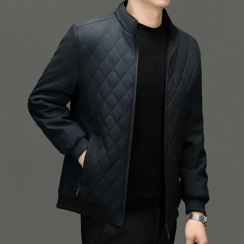 Thick Warm Middle - aged Cardigan Men's Cotton - padded Coat by LUXE AHMAR – Available at LUXE AHMAR