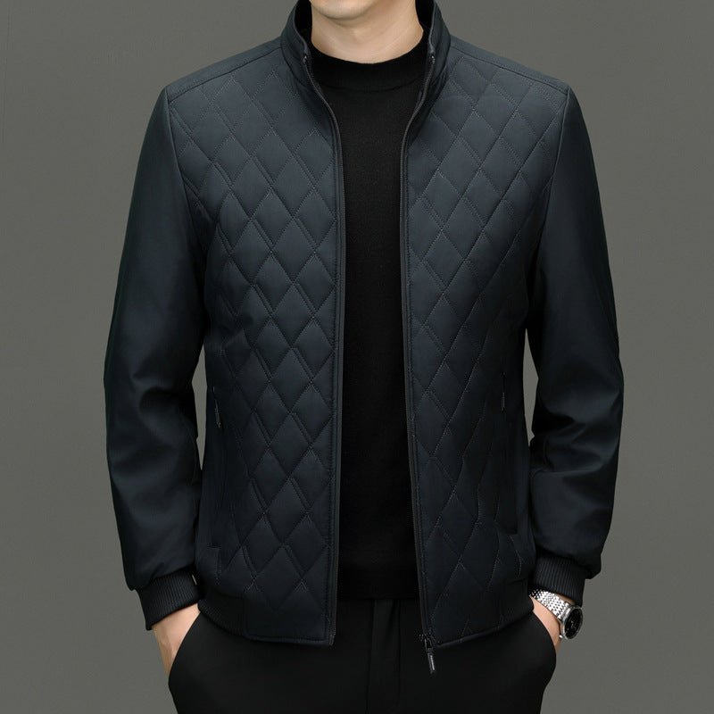 Thick Warm Middle - aged Cardigan Men's Cotton - padded Coat by LUXE AHMAR – Available at LUXE AHMAR