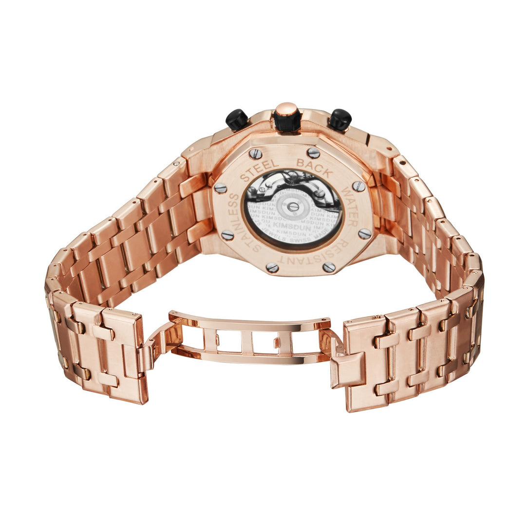 Three - eye Waterproof Multifunctional Automatic Mechanical Watch by LUXE AHMAR – Available at LUXE AHMAR