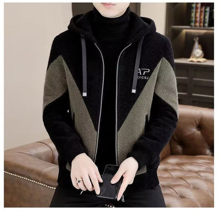 Trendy Hooded Woolen Coat Men by LUXE AHMAR – Available at LUXE AHMAR