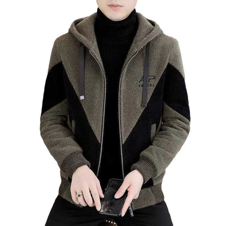 Trendy Hooded Woolen Coat Men by LUXE AHMAR – Available at LUXE AHMAR