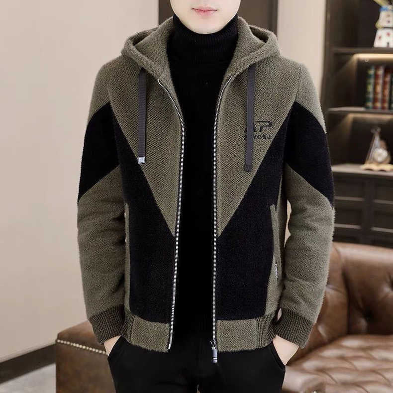Trendy Hooded Woolen Coat Men by LUXE AHMAR – Available at LUXE AHMAR