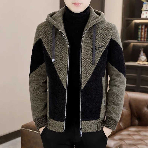 Trendy Hooded Woolen Coat Men by LUXE AHMAR – Available at LUXE AHMAR
