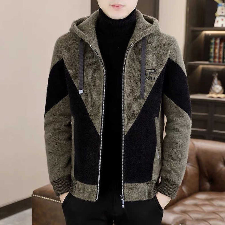 Trendy Hooded Woolen Coat Men by LUXE AHMAR – Available at LUXE AHMAR