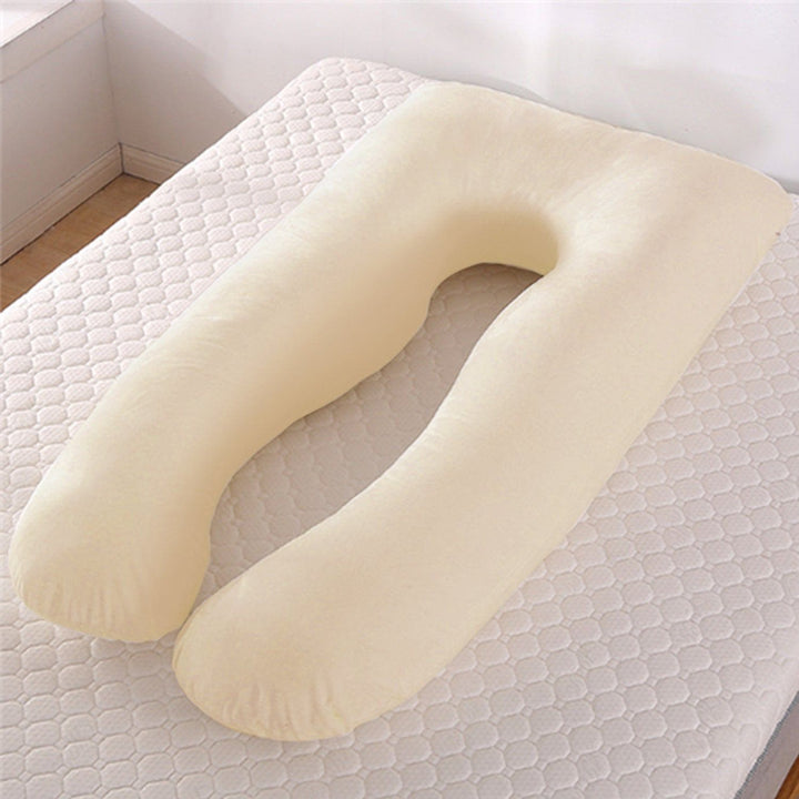 U - Shaped Ice Silk Maternity Pillow – Summer Cooling Pregnancy Body Pillow for Sleeping Support by LUXE AHMAR – Available at LUXE AHMAR