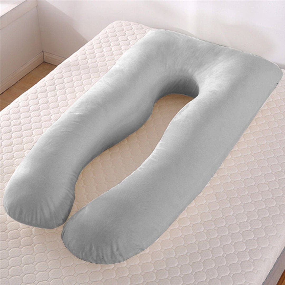 U - Shaped Ice Silk Maternity Pillow – Summer Cooling Pregnancy Body Pillow for Sleeping Support by LUXE AHMAR – Available at LUXE AHMAR