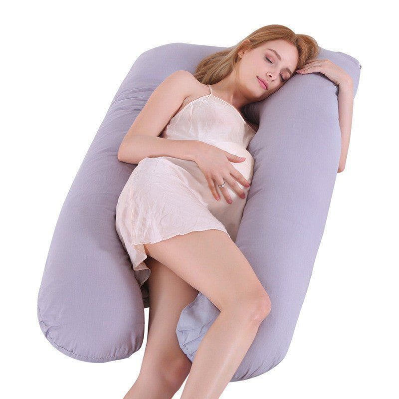 U - Shaped Ice Silk Maternity Pillow – Summer Cooling Pregnancy Body Pillow for Sleeping Support by LUXE AHMAR – Available at LUXE AHMAR