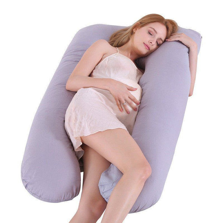 U - Shaped Ice Silk Maternity Pillow – Summer Cooling Pregnancy Body Pillow for Sleeping Support by LUXE AHMAR – Available at LUXE AHMAR