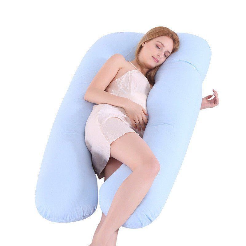 U - Shaped Ice Silk Maternity Pillow – Summer Cooling Pregnancy Body Pillow for Sleeping Support by LUXE AHMAR – Available at LUXE AHMAR