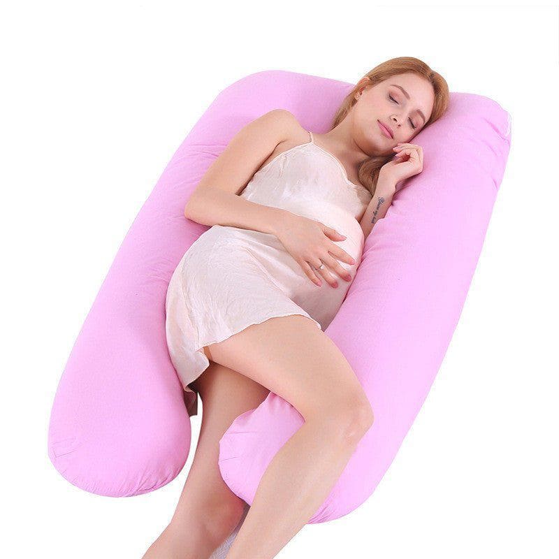 U - Shaped Ice Silk Maternity Pillow – Summer Cooling Pregnancy Body Pillow for Sleeping Support by LUXE AHMAR – Available at LUXE AHMAR