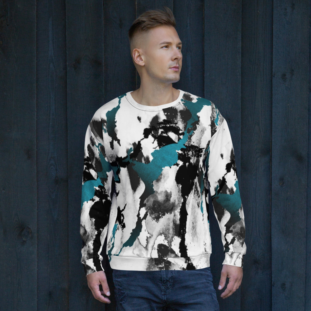 Unisex All - Over Printed Sweatshirt - Luxe Ahmar by LUXE AHMAR – Available at LUXE AHMAR
