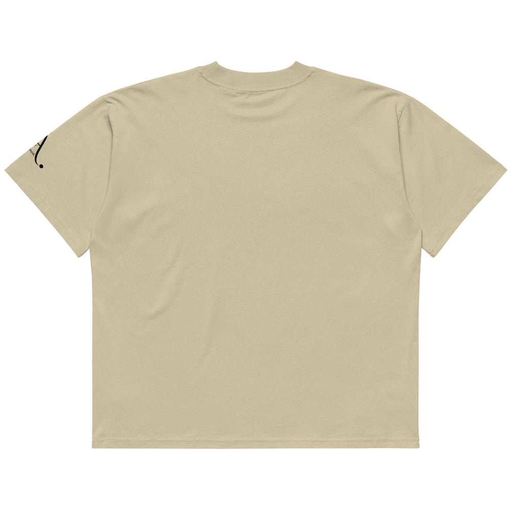 Unisex Organic Oversized High Neck T-Shirt - Luxe Ahmar by LUXE AHMAR – Available at LUXE AHMAR