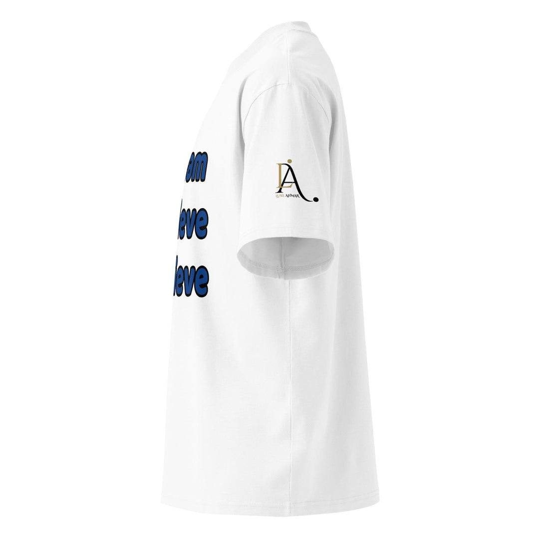 Unisex Organic Oversized High Neck T-Shirt - Luxe Ahmar by LUXE AHMAR – Available at LUXE AHMAR