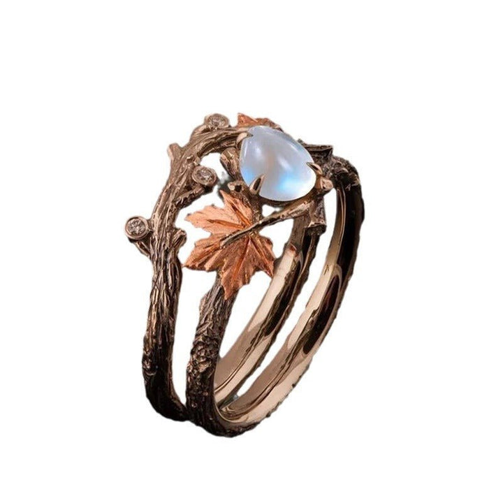 Vintage Golden Branch Maple Leaf Ring by LUXE AHMAR – Available at LUXE AHMAR