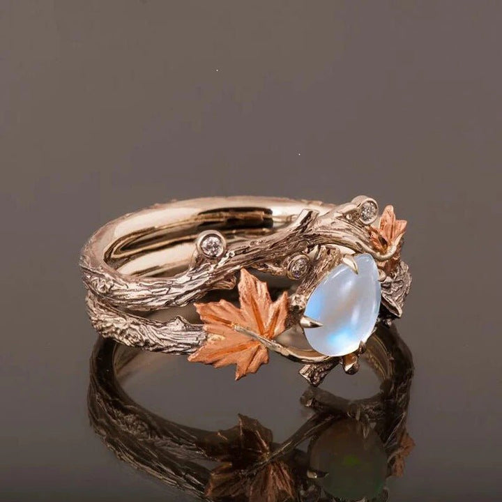 Vintage Golden Branch Maple Leaf Ring by LUXE AHMAR – Available at LUXE AHMAR
