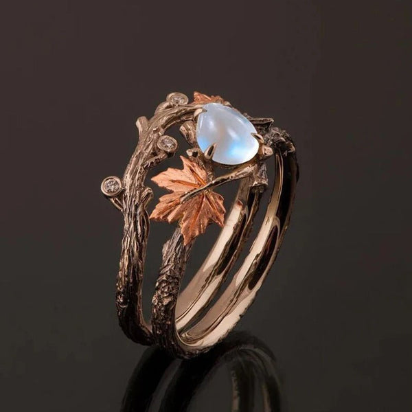 Vintage Golden Branch Maple Leaf Ring by LUXE AHMAR – Available at LUXE AHMAR
