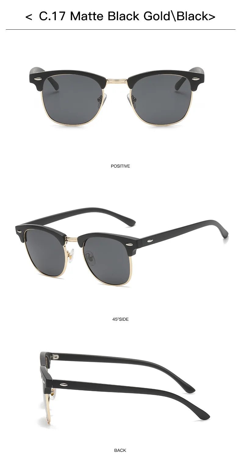 Vintage Sunglasses for Men Women Sunglasses Designer Luxury Sunglasses Sunscreen Fishing Outdoor Oval Shape Uv400 Polarized Lens by Luxe Ahmar – Available at LUXE AHMAR