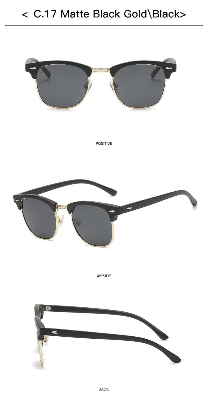 Vintage Sunglasses for Men Women Sunglasses Designer Luxury Sunglasses Sunscreen Fishing Outdoor Oval Shape Uv400 Polarized Lens by Luxe Ahmar – Available at LUXE AHMAR