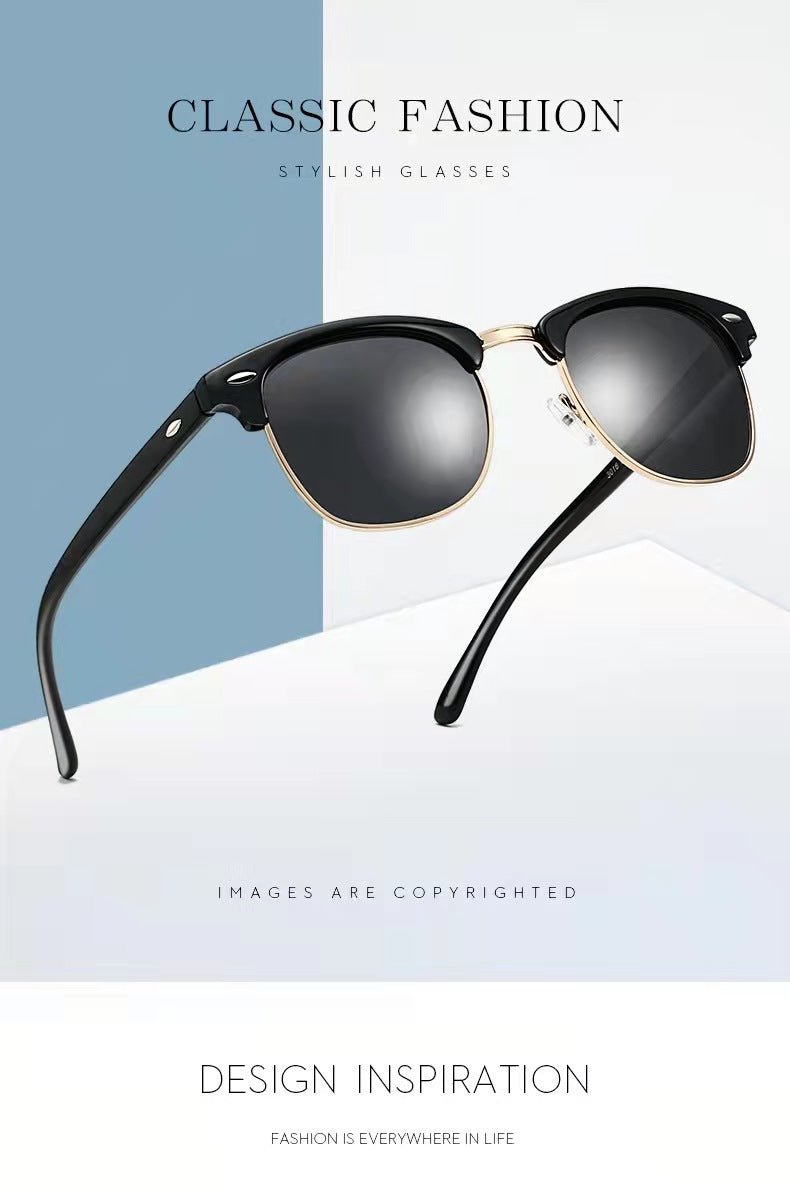 Vintage Sunglasses for Men Women Sunglasses Designer Luxury Sunglasses Sunscreen Fishing Outdoor Oval Shape Uv400 Polarized Lens by Luxe Ahmar – Available at LUXE AHMAR