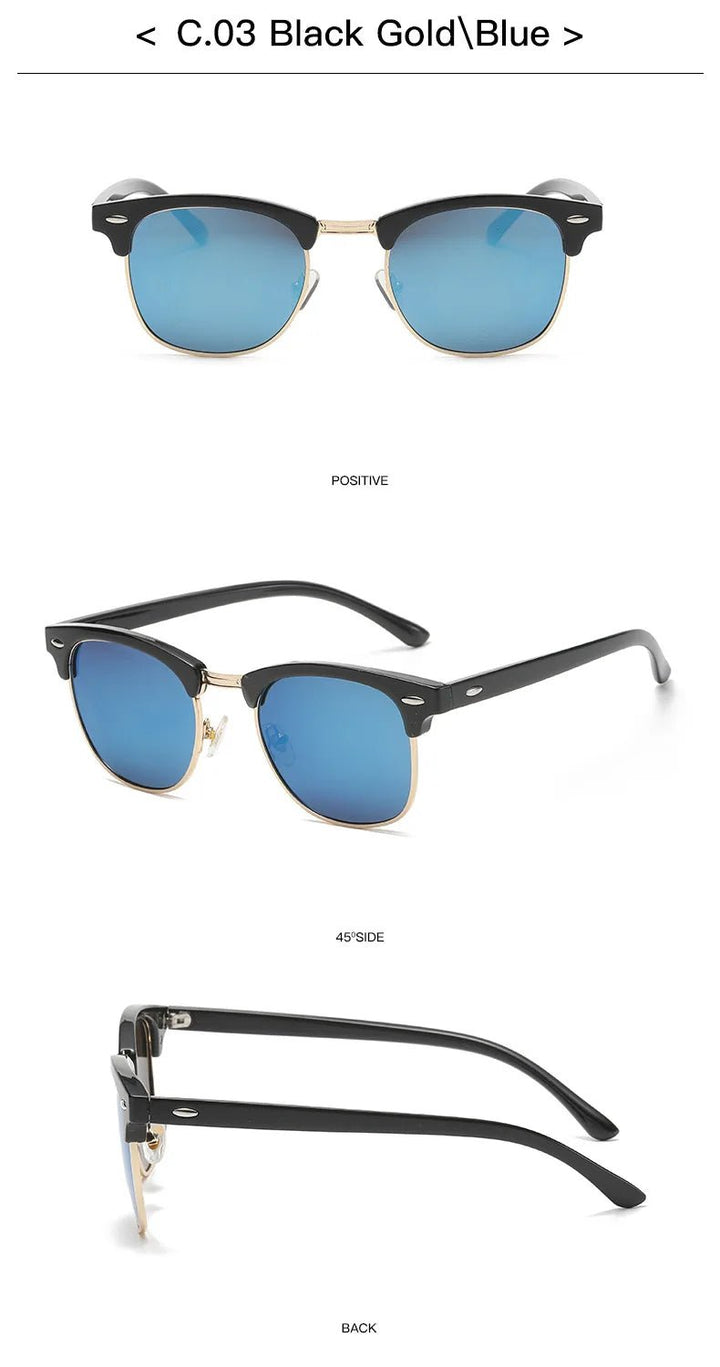 Vintage Sunglasses for Men Women Sunglasses Designer Luxury Sunglasses Sunscreen Fishing Outdoor Oval Shape Uv400 Polarized Lens by Luxe Ahmar – Available at LUXE AHMAR