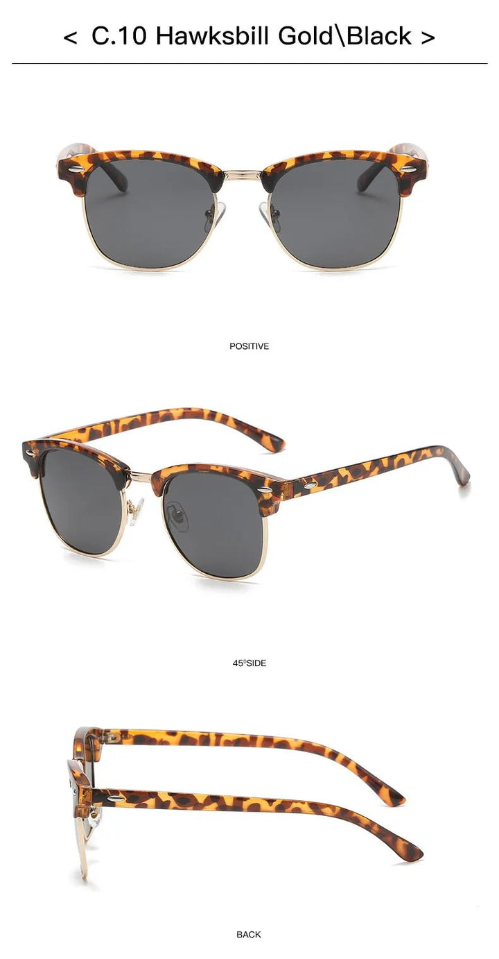 Vintage Sunglasses for Men Women Sunglasses Designer Luxury Sunglasses Sunscreen Fishing Outdoor Oval Shape Uv400 Polarized Lens by Luxe Ahmar – Available at LUXE AHMAR