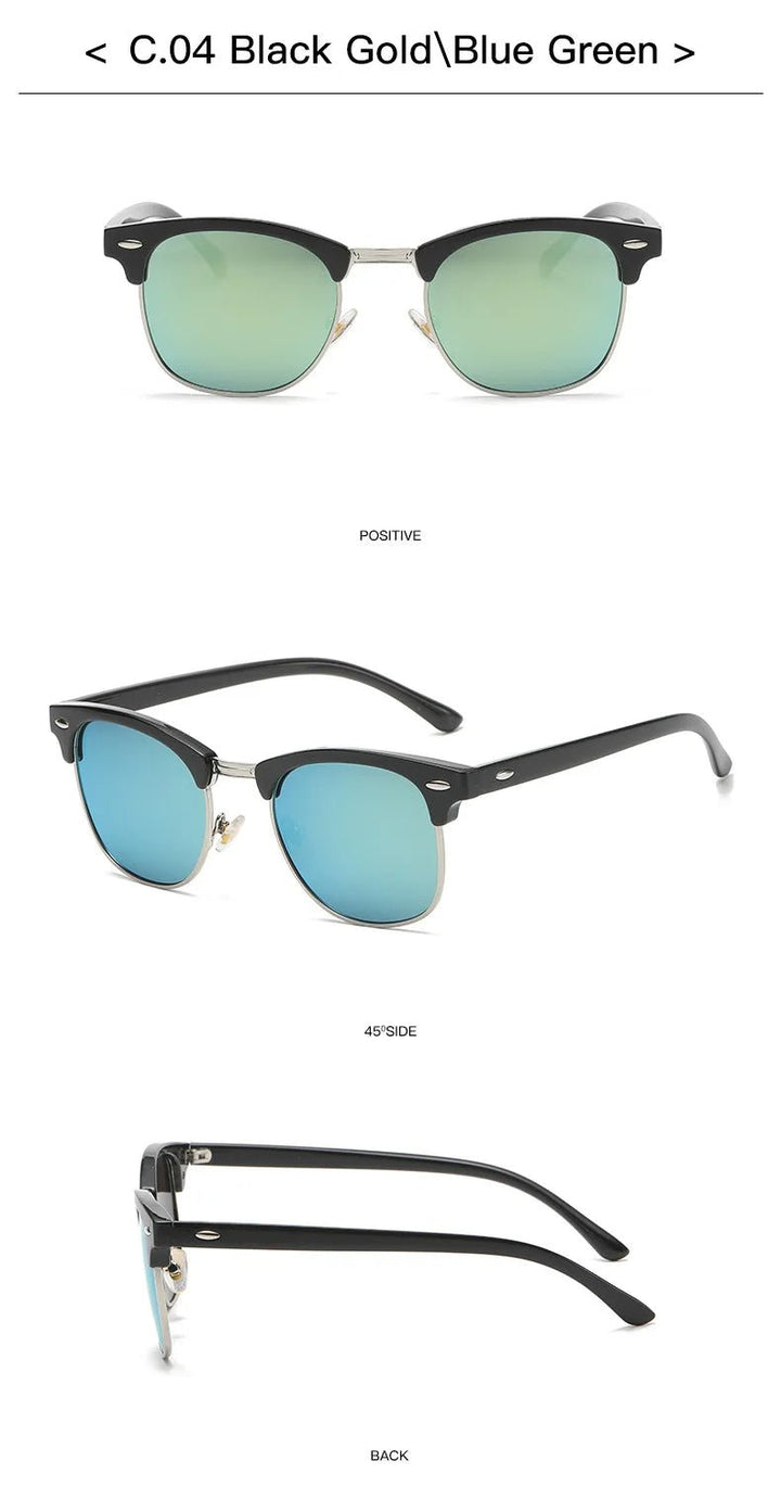 Vintage Sunglasses for Men Women Sunglasses Designer Luxury Sunglasses Sunscreen Fishing Outdoor Oval Shape Uv400 Polarized Lens by Luxe Ahmar – Available at LUXE AHMAR