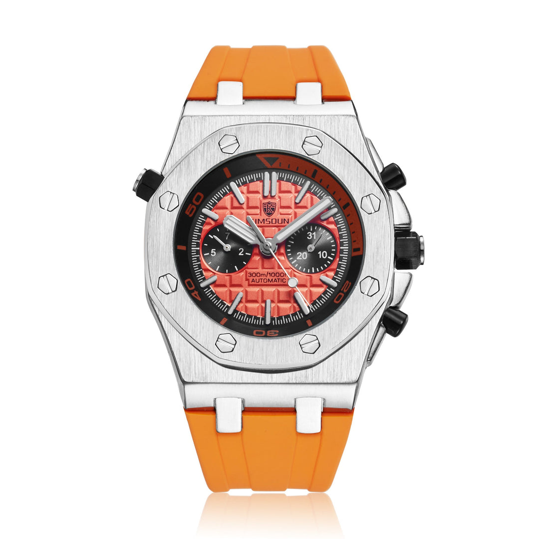Watch Men's Fashion Silicone Waterproof Automatic Mechanical Watch Sports by LUXE AHMAR – Available at LUXE AHMAR
