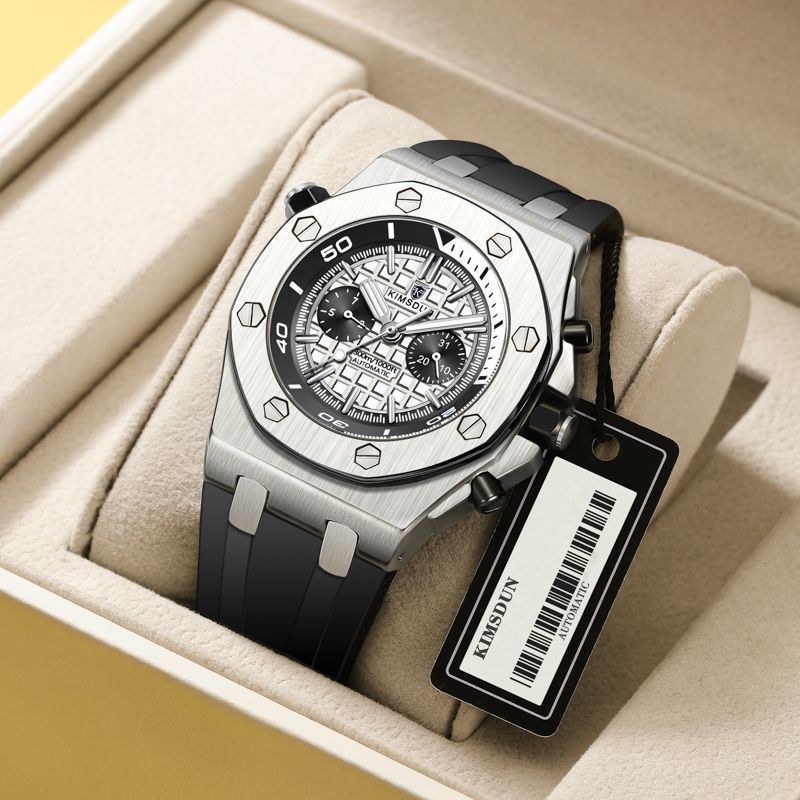 Watch Men's Fashion Silicone Waterproof Automatic Mechanical Watch Sports by LUXE AHMAR – Available at LUXE AHMAR