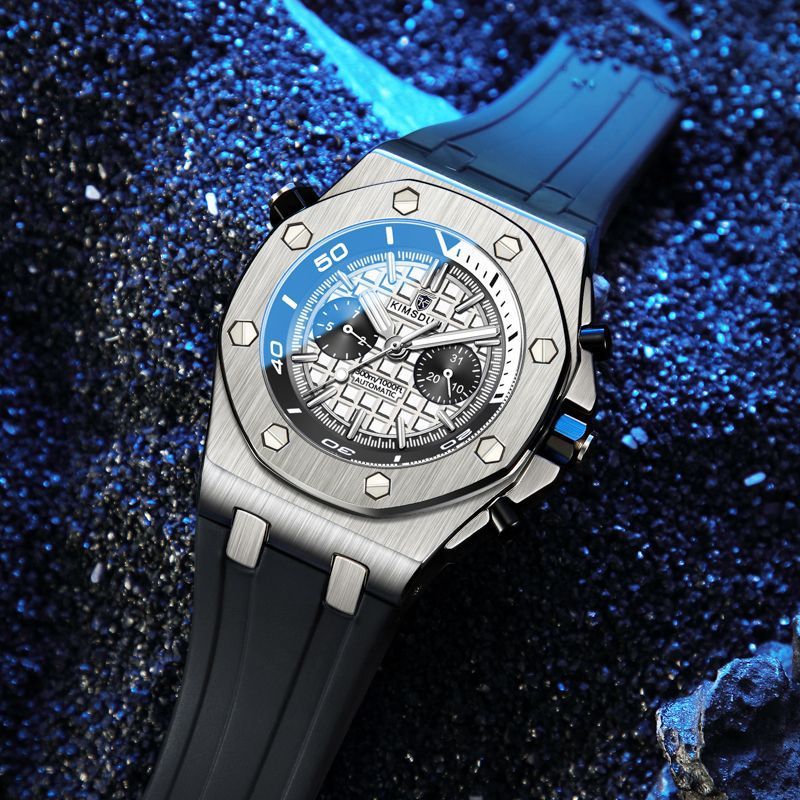 Watch Men's Fashion Silicone Waterproof Automatic Mechanical Watch Sports by LUXE AHMAR – Available at LUXE AHMAR