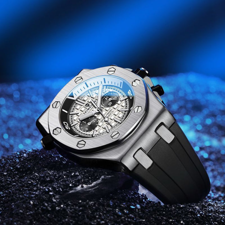 Watch Men's Fashion Silicone Waterproof Automatic Mechanical Watch Sports by LUXE AHMAR – Available at LUXE AHMAR