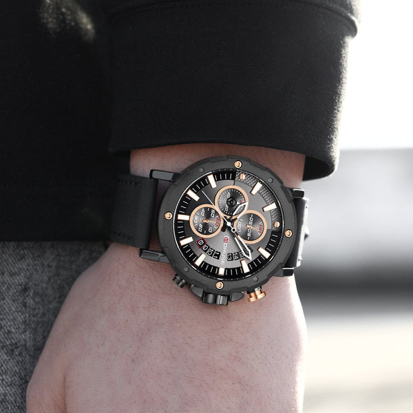 Waterproof Men's Luminous Quartz Watch by LUXE AHMAR – Available at LUXE AHMAR