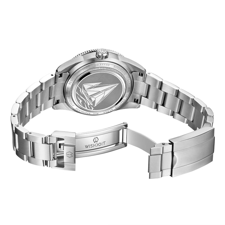 WISHDOIT 9987 Men's Automatic Dive Watch – NH35 Mechanical Movement, 150M Waterproof, Sapphire Crystal, Super Luminous Bezel by Luxe Ahmar – Available at LUXE AHMAR