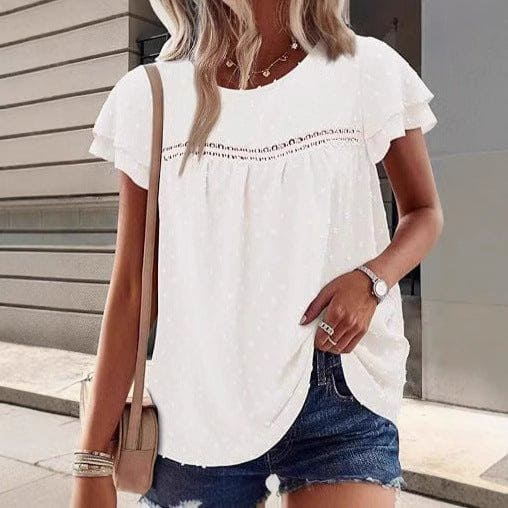 Women's Bohemian Loose Summer Shirt – Casual Short Sleeve Beach Top by LUXE AHMAR – Available at LUXE AHMAR