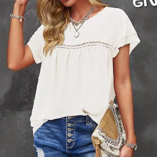 Women's Bohemian Loose Summer Shirt – Casual Short Sleeve Beach Top by LUXE AHMAR – Available at LUXE AHMAR