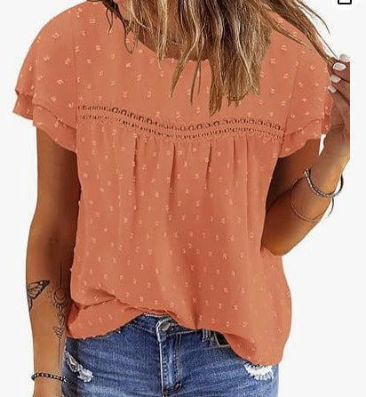 Women's Bohemian Loose Summer Shirt – Casual Short Sleeve Beach Top by LUXE AHMAR – Available at LUXE AHMAR