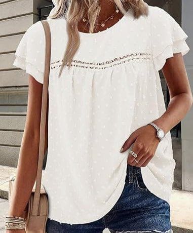 Women's Bohemian Loose Summer Shirt – Casual Short Sleeve Beach Top by LUXE AHMAR – Available at LUXE AHMAR