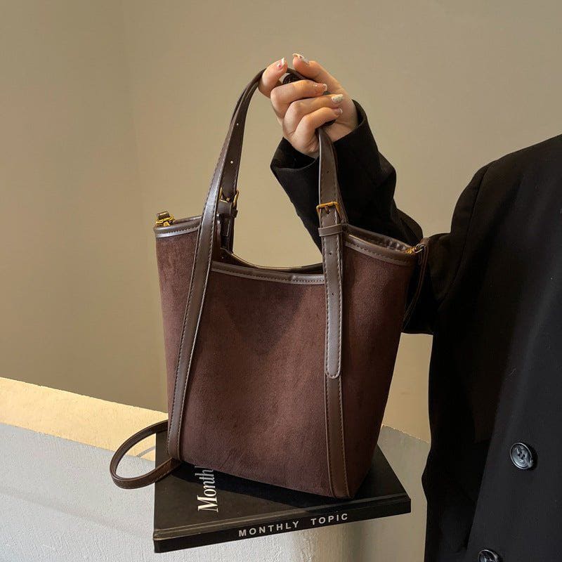 Women's Casual Large Capacity Retro Frosted Handbag by LUXE AHMAR – Available at LUXE AHMAR