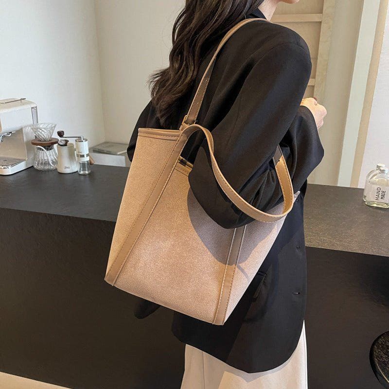 Women's Casual Large Capacity Retro Frosted Handbag by LUXE AHMAR – Available at LUXE AHMAR